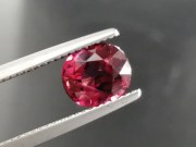 Beautiful oval Rhodolite Garnet discounted on sale due to 1 inclusion and 1 chip that are not visible to the naked eye. 