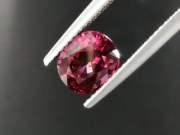 Beautiful oval Rhodolite Garnet discounted on sale due to 1 inclusion and 1 chip that are not visible to the naked eye. 