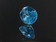 Excellent color discounted Cambodia blue zircon, 7.55 carats oval cut