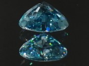 Sky blue Zircon trillion cut 5ct