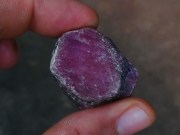 Interesting specimen of a double ruby crystal unheated