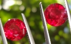 6.37 Carats Pair of Rhodolite