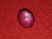 Perfect 6 branches natural star ruby cabochon