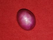 Perfect 6 branches natural star ruby cabochon