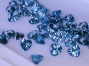 6 millimeters calibrated natural blue zircon wholesale or retail of heart shaped blue Zircon gemstones for professional jewelry designers and creators