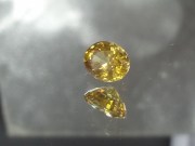 Natural very shiny oval golden yellow to orange Zircon from Cambodia.3.1ct