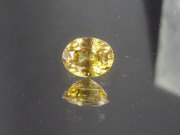 Natural very shiny oval golden yellow to orange Zircon from Cambodia.3.1ct