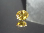 Natural very shiny oval golden yellow to orange Zircon from Cambodia.3.1ct