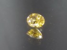 Natural very shiny oval golden yellow to orange Zircon from Cambodia.3.1ct