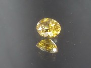 Natural very shiny oval golden yellow to orange Zircon from Cambodia.3.1ct