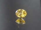 Natural very shiny oval golden yellow to orange Zircon from Cambodia.3.1ct