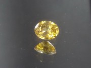 Natural very shiny oval golden yellow to orange Zircon from Cambodia.3.1ct