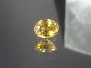 Natural very shiny oval golden yellow to orange Zircon from Cambodia.3.1ct