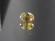 Natural very shiny oval golden yellow to orange Zircon from Cambodia.3.1ct