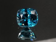 Exquisite perfect and high hue dense blue A+ grade color blue Zircon cushion cut blue zircon