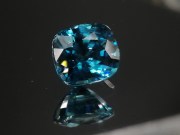 Exquisite perfect and high hue dense blue A+ grade color blue Zircon cushion cut blue zircon