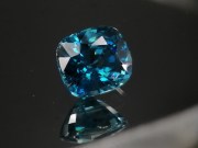 Exquisite perfect and high hue dense blue A+ grade color blue Zircon cushion cut blue zircon