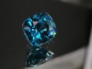 Exquisite perfect and high hue dense blue A+ grade color blue Zircon cushion cut blue zircon