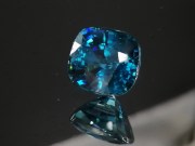 Exquisite perfect and high hue dense blue A+ grade color blue Zircon cushion cut blue zircon