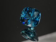 Exquisite perfect and high hue dense blue A+ grade color blue Zircon cushion cut blue zircon