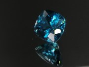 Exquisite perfect and high hue dense blue A+ grade color blue Zircon cushion cut blue zircon