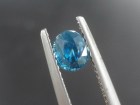 Mini Royal Blue Zircon Oval Gemstone For Sale Grade A Best Color Specimen. 