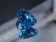 AAA grade best color wide heart shape blue zircon wide 6ct+ loose gemstone to buy for sale. 