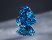 AAA grade best color wide heart shape blue zircon wide 6ct+ loose gemstone to buy for sale. 