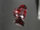 Deep Red to Purple Garnet Heart Shape for Pendant