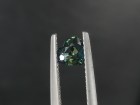 Green and Yellow to Blue Sapphire Heart Shaped from Chanthaburi Thailand. 