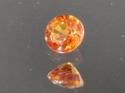 Natural Jacinth Zircon Round Cut, Vivid and Electric Orange Zircon from Cambodia