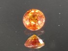 Natural Jacinth Zircon Round Cut, Vivid and Electric Orange Zircon from Cambodia