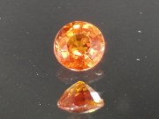 Natural Jacinth Zircon Round Cut, Vivid and Electric Orange Zircon from Cambodia