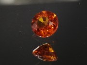 Natural Jacinth Zircon Round Cut, Vivid and Electric Orange Zircon from Cambodia