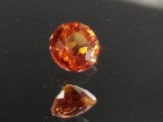 Natural Jacinth Zircon Round Cut, Vivid and Electric Orange Zircon from Cambodia