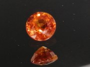 Natural Jacinth Zircon Round Cut, Vivid and Electric Orange Zircon from Cambodia