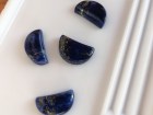 Lapis Lazuli fancy and fashion half-moon cabochons designs, retail or with discount on wholesale