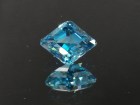 8ct Lozenge Grade B Good Blue Zircon from Cambodia