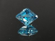 8ct Lozenge Grade B Good Blue Zircon from Cambodia