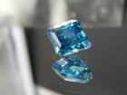 8ct Lozenge Grade B Good Blue Zircon from Cambodia