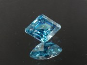 8ct Lozenge Grade B Good Blue Zircon from Cambodia