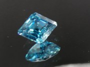 8ct Lozenge Grade B Good Blue Zircon from Cambodia