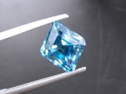 8ct Lozenge Grade B Good Blue Zircon from Cambodia