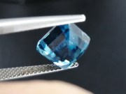 8ct Lozenge Grade B Good Blue Zircon from Cambodia