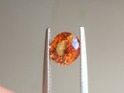 Fantastic vivid 3.32ct mandarin orange natural unheated Cambodian Zircon.