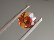 Fantastic vivid 3.32ct mandarin orange natural unheated Cambodian Zircon.