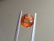 Fantastic vivid 3.32ct mandarin orange natural unheated Cambodian Zircon.