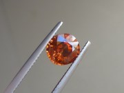 Fantastic vivid 3.32ct mandarin orange natural unheated Cambodian Zircon.