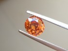Fantastic vivid 3.32ct mandarin orange natural unheated Cambodian Zircon.
