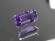 Rectangle / trimmed baguette mild purple excellent cut Amethyst from Madagascar for Sale